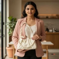 Stylish Fancy PU Sling Bag for Women & Girls – Trendy Self-Design Shoulder Bag (Free Size)