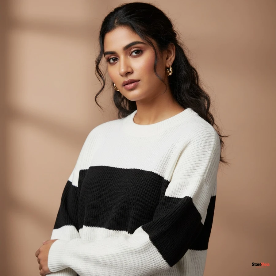 Women & Girls Printed Cotton Blend T-Shirt Combo – Long Sleeve Trendy Casual Top (Pack of 2)